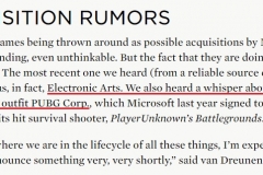 海外 | 大手笔！外媒爆料微软正考虑收购EA、V社、PUBG