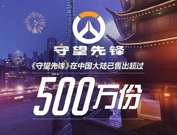 购买习性转变:《守望先锋》国内卖出500万份