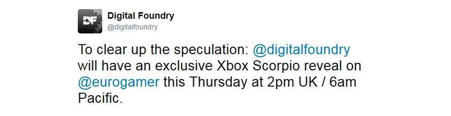 主机 | 传Xbox天蝎座6日公布 定名XboxOne X售价暂保密